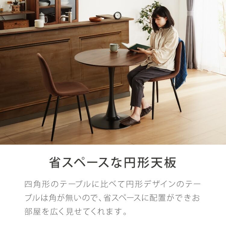 ダイニングテーブル 60cm 丸テーブル  組み立て簡単 円形 スチール リコメン堂 ダイニングテーブル 丸テーブル 白 幅60cm 組み立て簡単 お